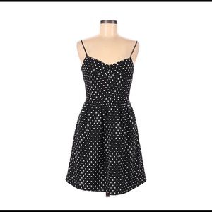 J. Crew Black Polkadot Dress